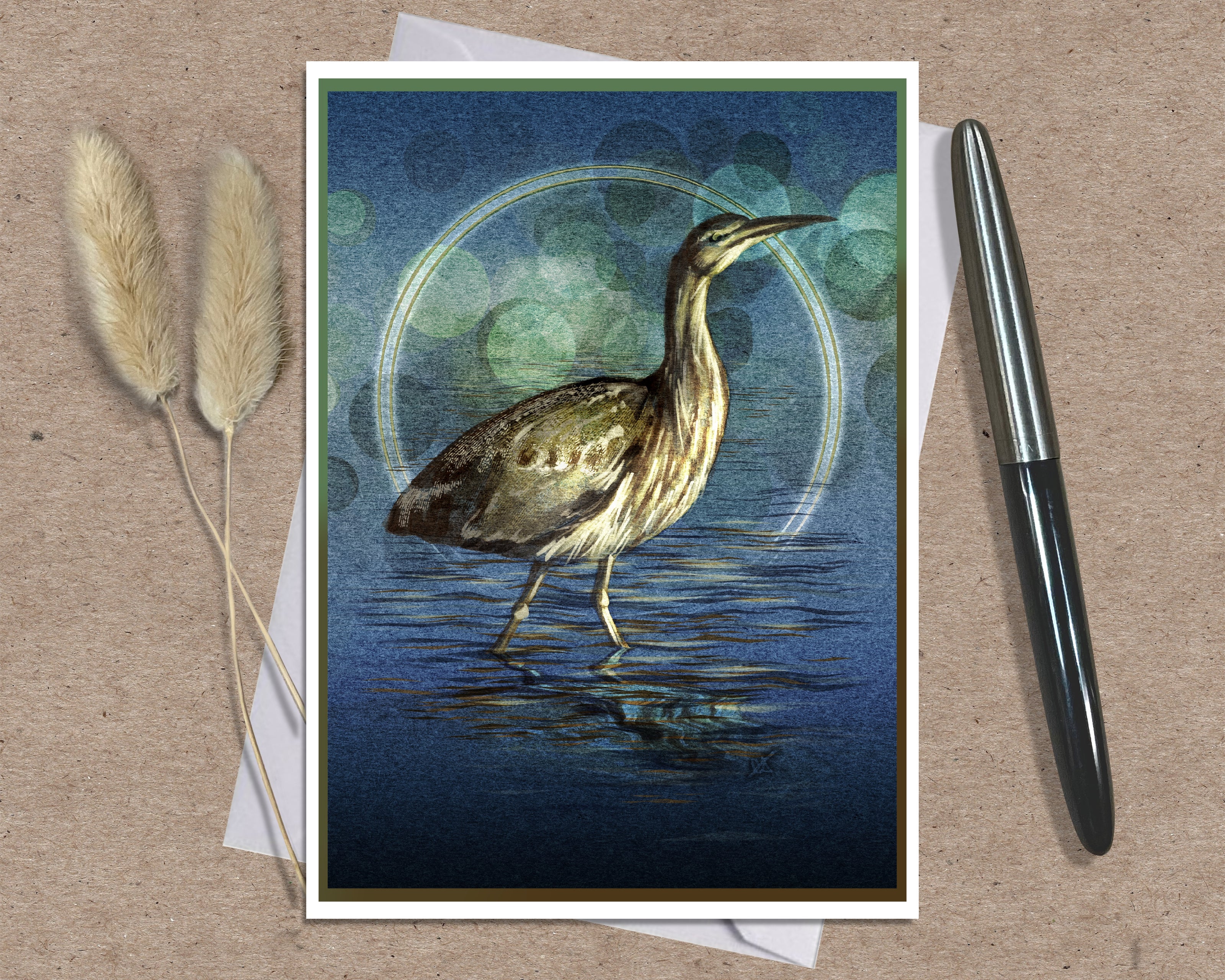 Bittern Single Greeting Card