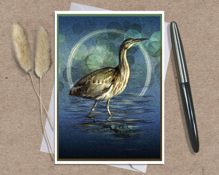 Bittern Single Greeting Card