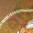 A closeup of textured stylized print.