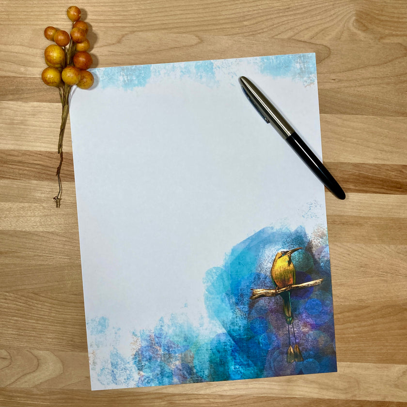 Turquoise-Browed Motmot Printable Stationery Mega-Pack