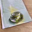 Dainty Yellow Floral Teacup Tear-Away 3.25x8