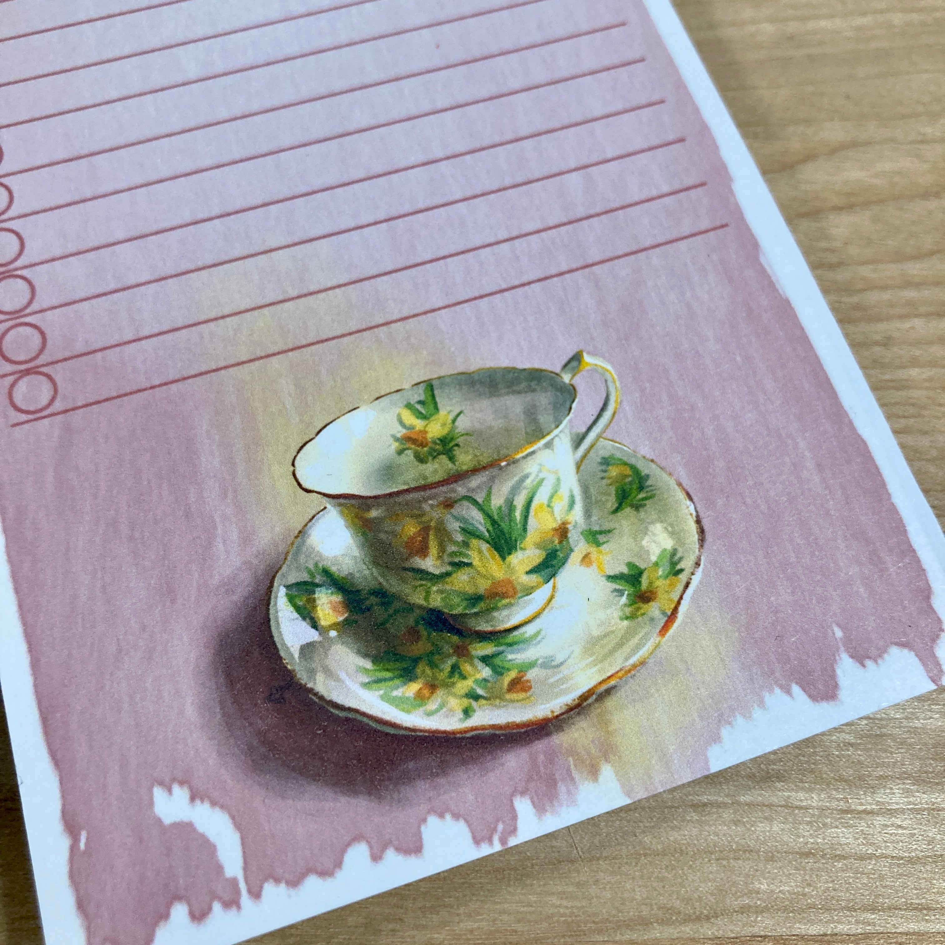 Daffodil Teacup Tear-Away 3.25x8