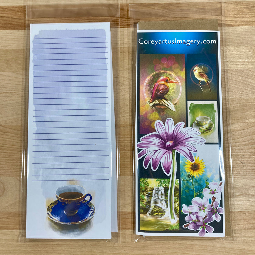 Cobalt Blue Teacup Tear-Away 3.25x8