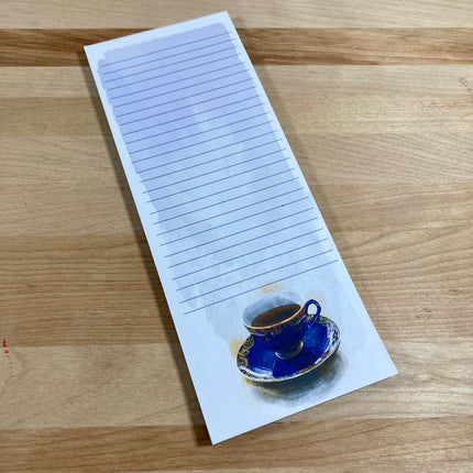 Cobalt Blue Teacup Tear-Away 3.25x8