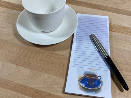 Cobalt Blue Teacup Tear-Away 3.25x8
