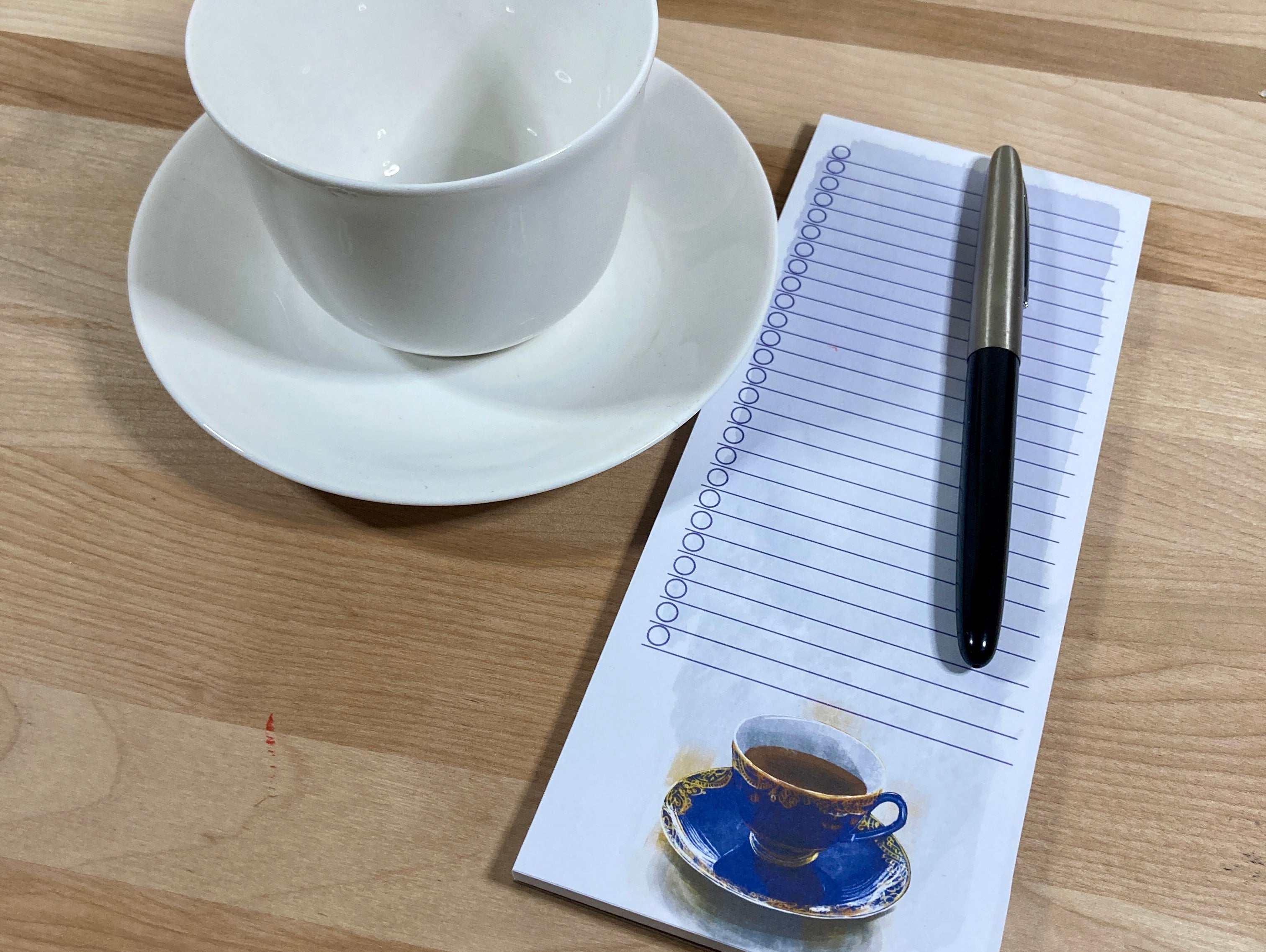 Cobalt Blue Teacup Tear-Away 3.25x8