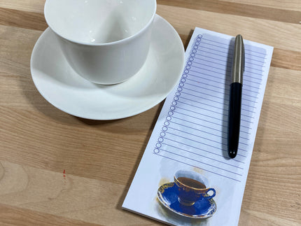 Cobalt Blue Teacup Tear-Away 3.25x8