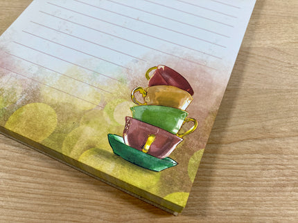 Stack of Teacups Tear-Away 5x7