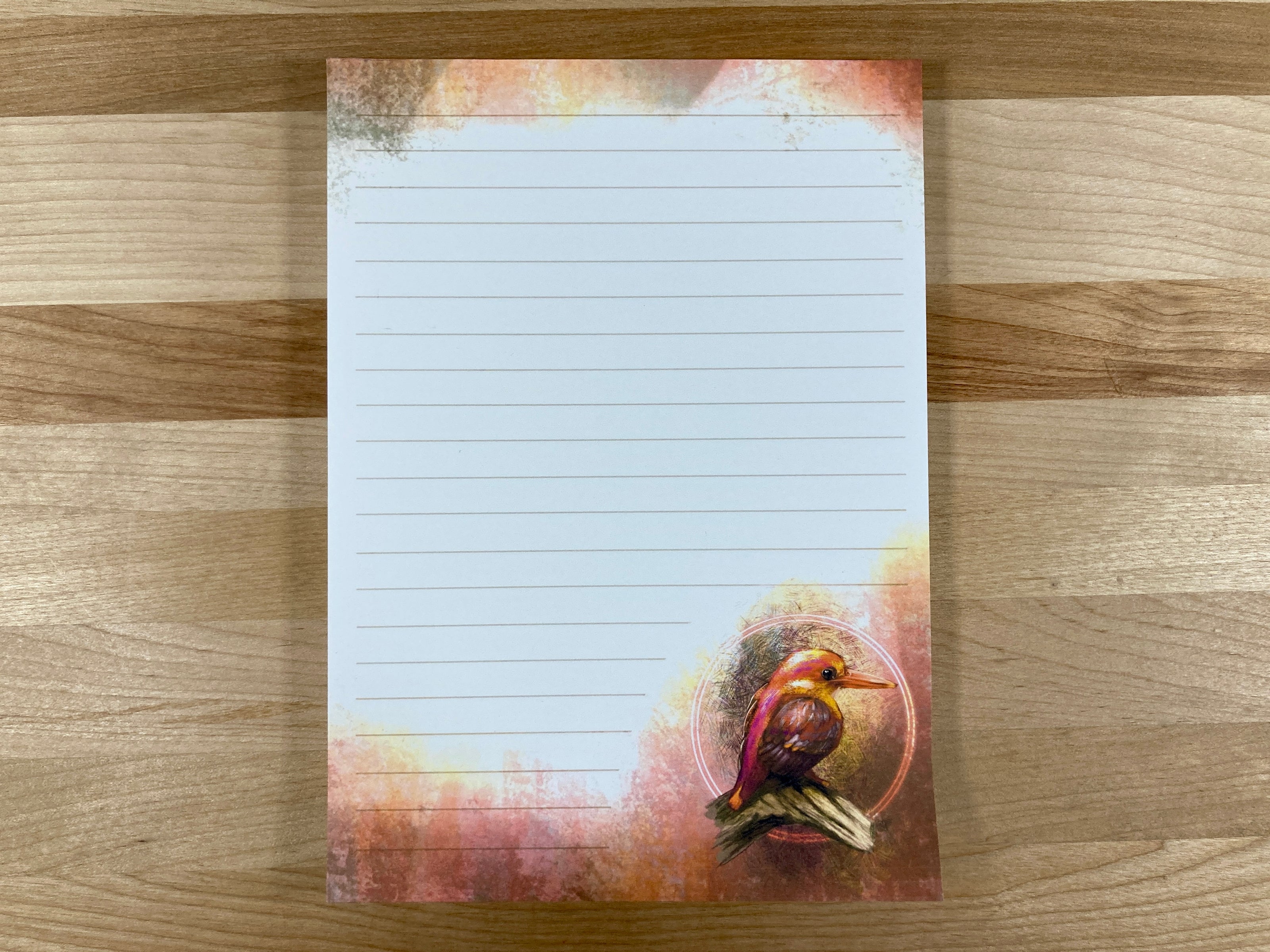 Rufous-Backed Kingfisher Tear-Away 5x7