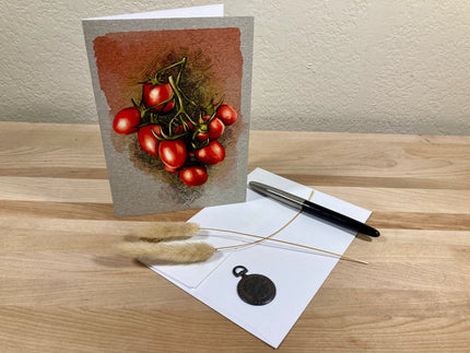 Grape Tomatoes Single Greeting Card
