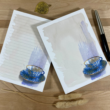 Blue and Gold Tear-Away 5x7" Notepad