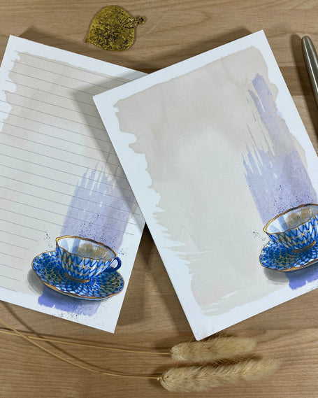 Blue and Gold Tear-Away 5x7" Notepad