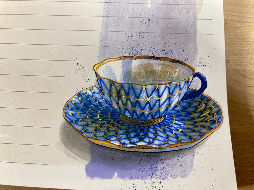 Blue and Gold Tear-Away 5x7