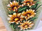 Gazania Blooms Cluster Single Greeting Card