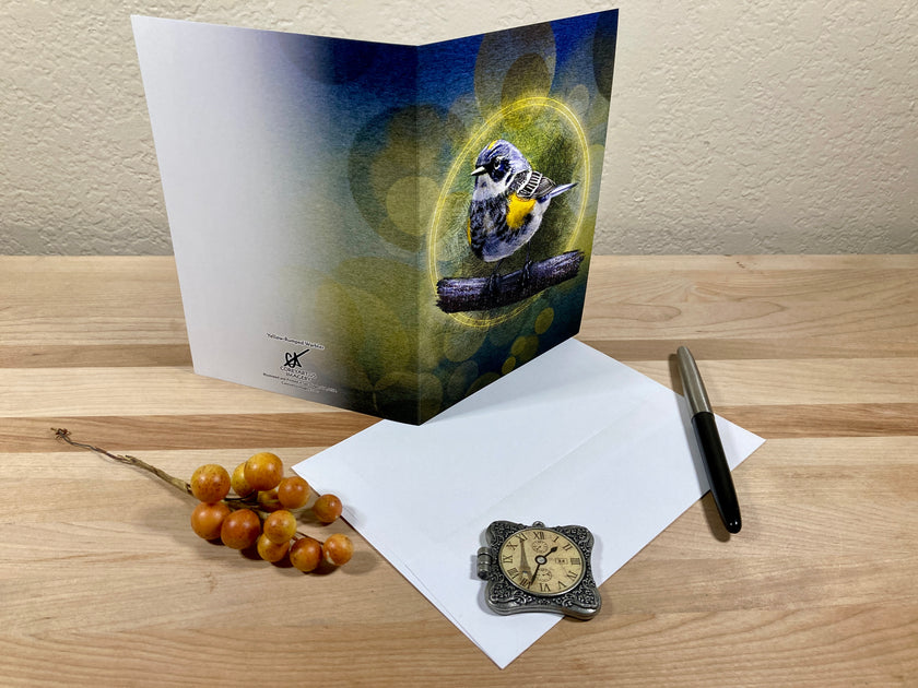Yellow-Rumped Warbler Single Greeting Card