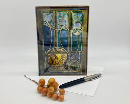 Pack of greeting cards in a plastic case.
