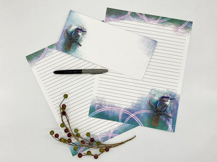 Lilac Kingfisher Stationery Paper Pack