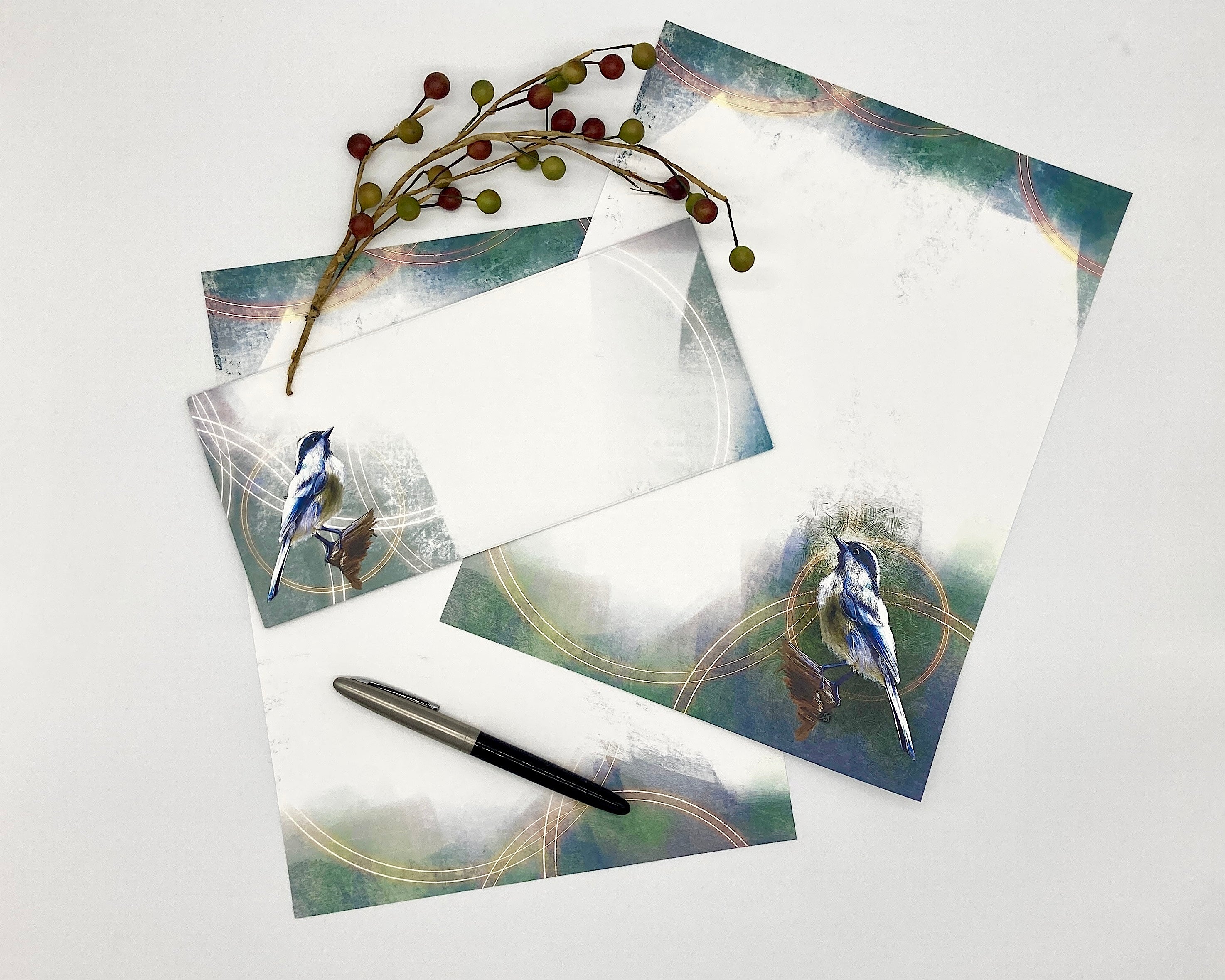 Black-Capped Chickadee Stationery Paper Pack