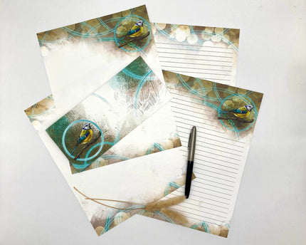 Blue Tit 60-Piece Stationery Paper Pack