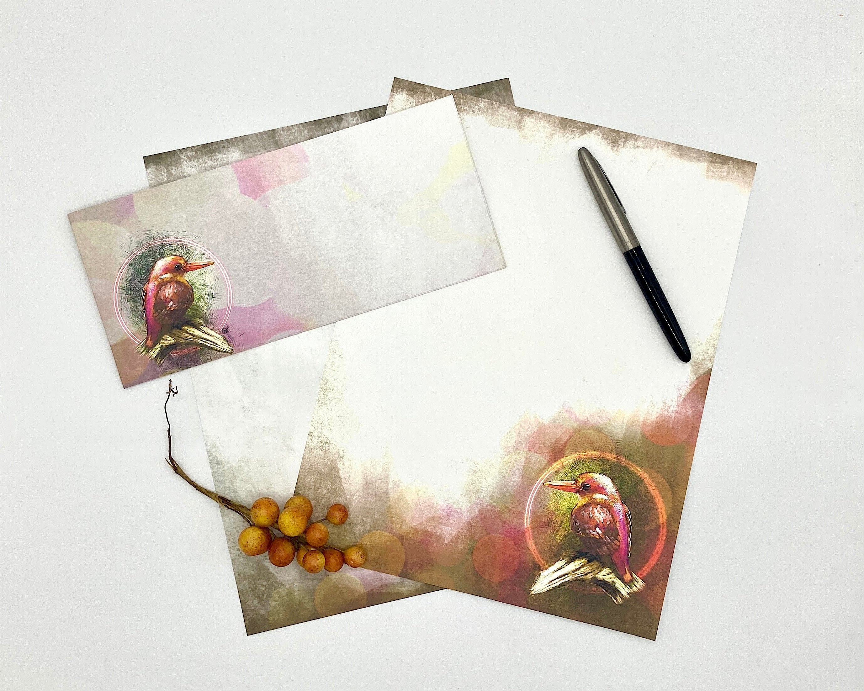 Rufous-Backed Kingfisher Stationery Paper Pack