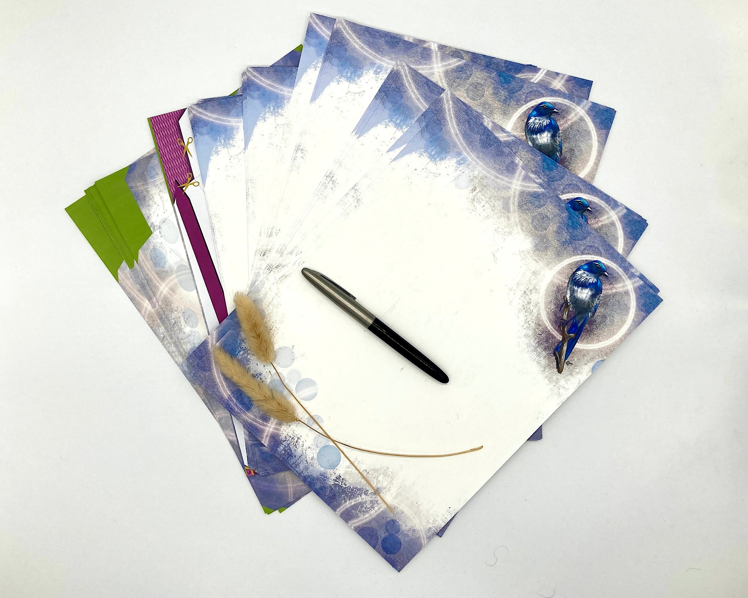 California Scrub Jay Stationery Paper Pack