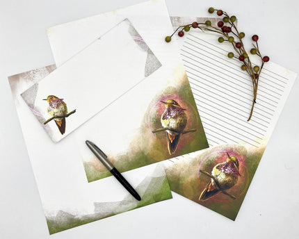 Volcano Hummingbird Stationery Paper Pack