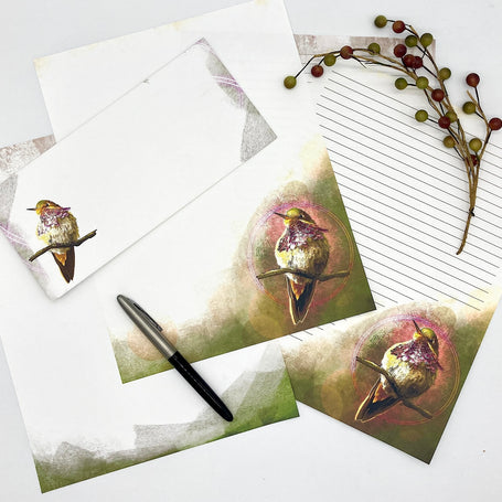 Volcano Hummingbird Stationery Paper Pack