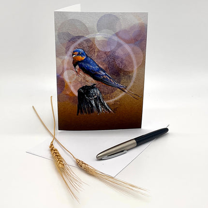 Barn Swallow Single Greeting Card