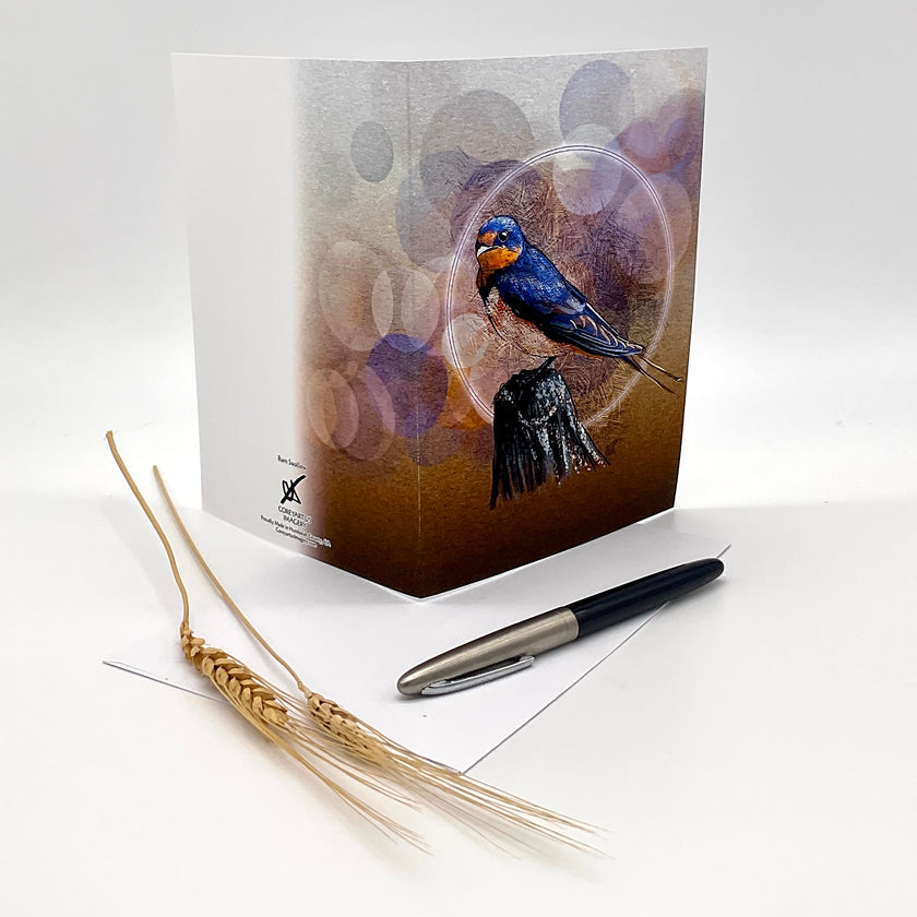 Barn Swallow Single Greeting Card