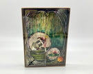 Decorative box with artistic design on a white background