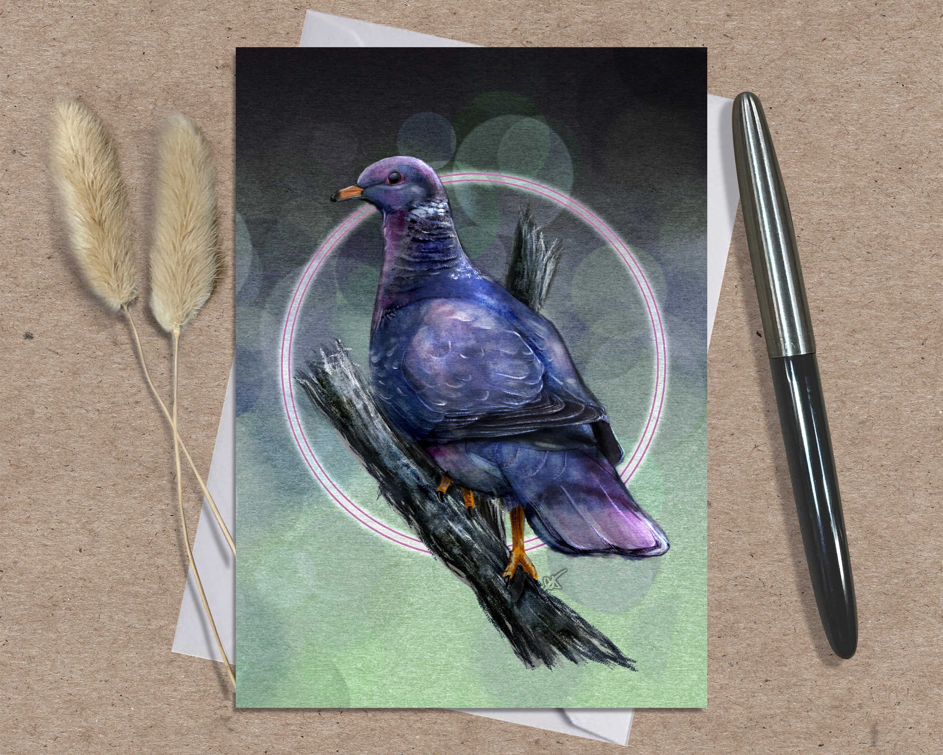Pigeon Single Greeting Card
