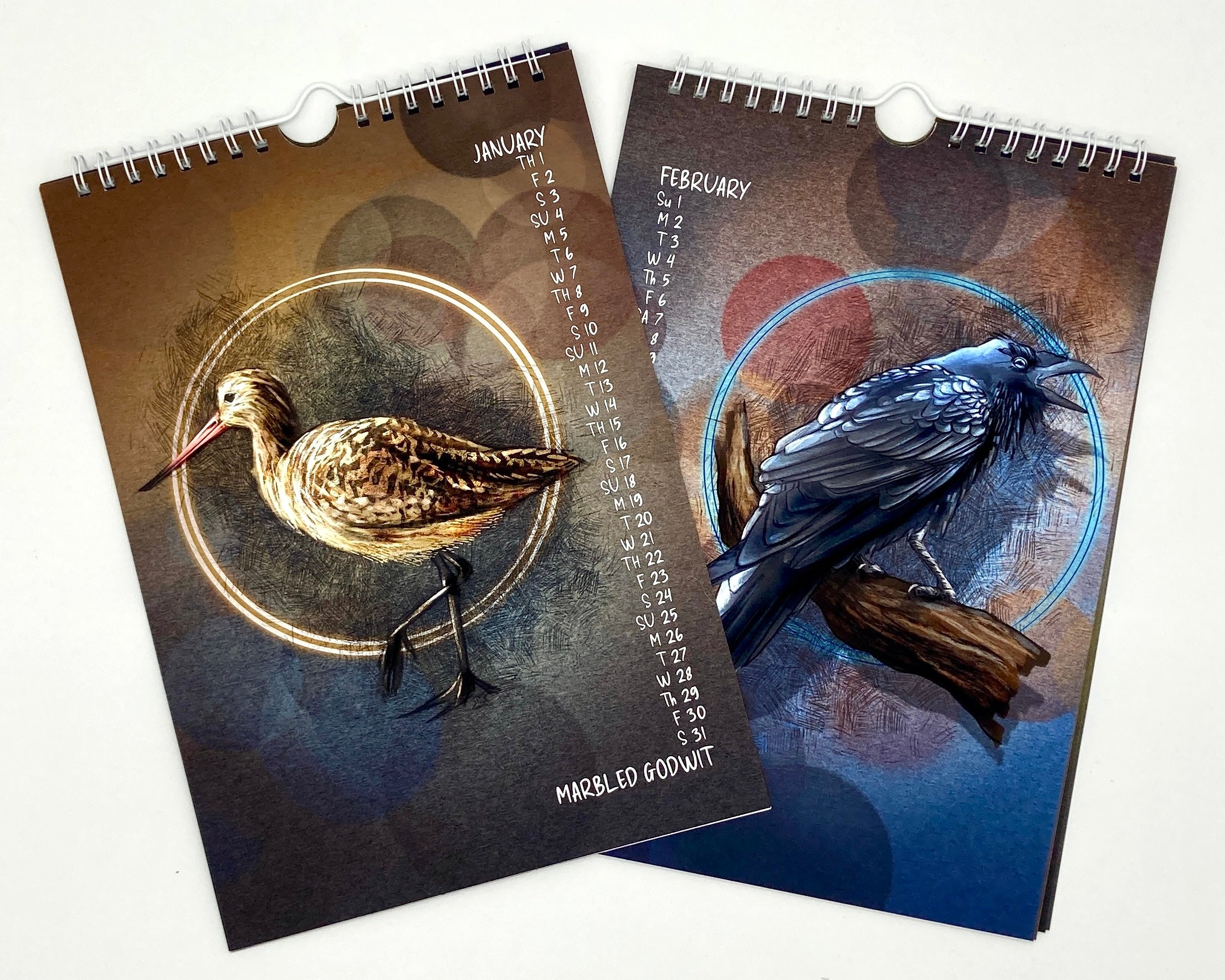 2026 Redwood Coast Birds Flip Art Calendar, 7x10