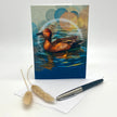 Cinnamon Teal Single Greeting Card