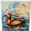 Cinnamon Teal Single Greeting Card