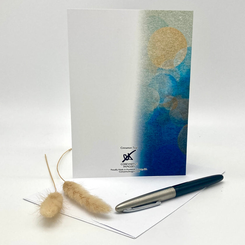 Cinnamon Teal Single Greeting Card