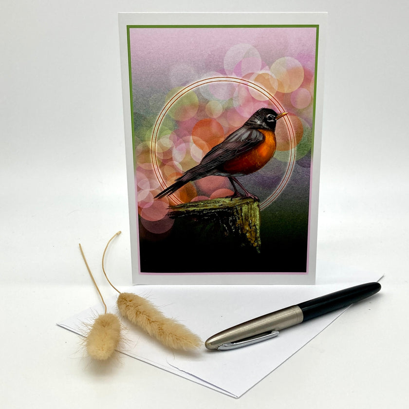 American Robin Single Greeting Card