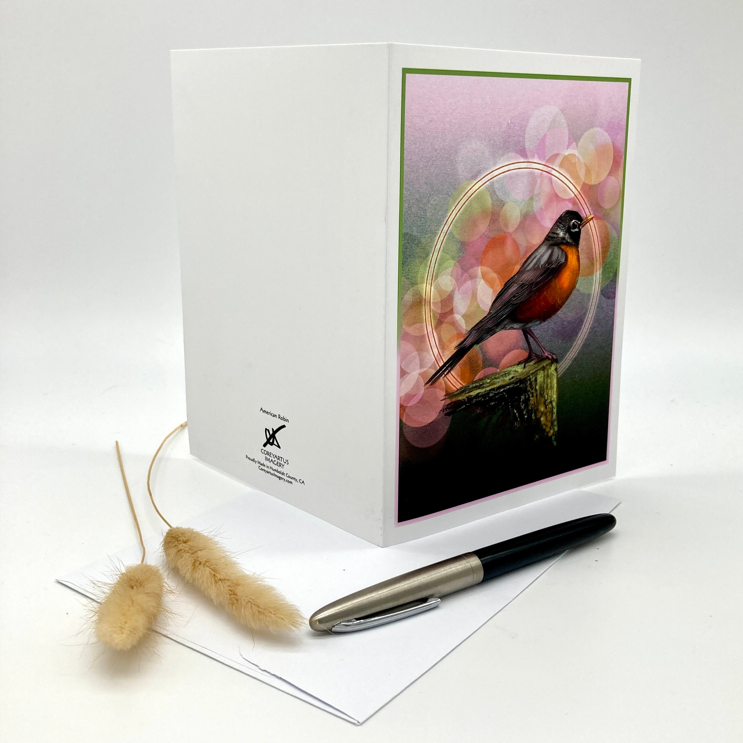 American Robin Single Greeting Card