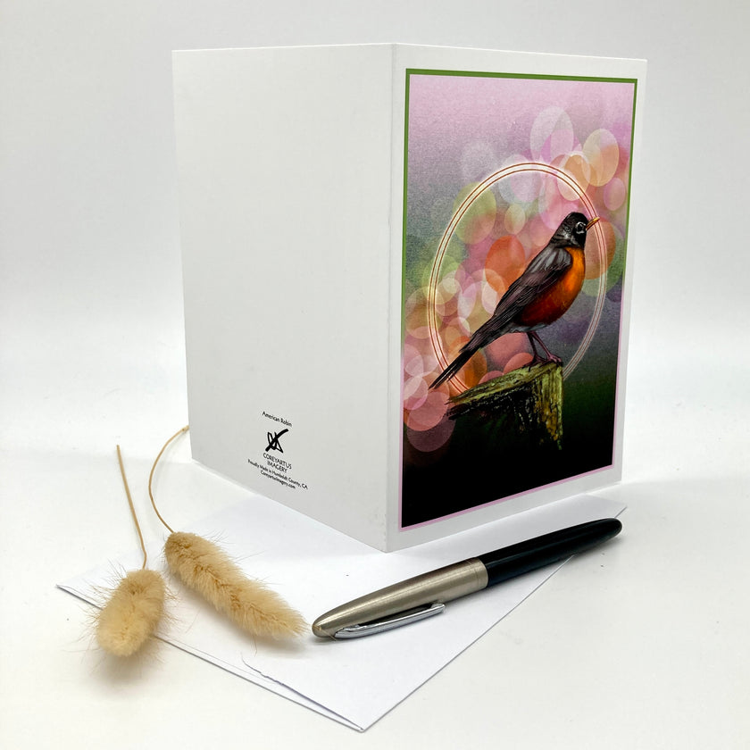 American Robin Single Greeting Card