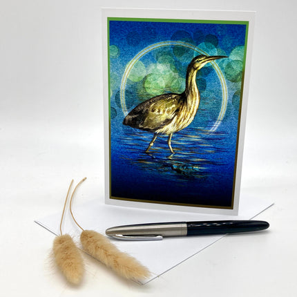 Bittern Single Greeting Card