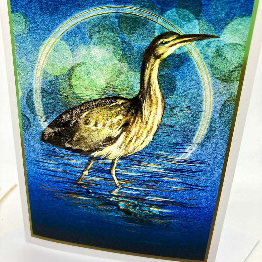 Bittern Single Greeting Card