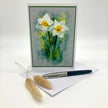 White Daffodil Single Greeting Card