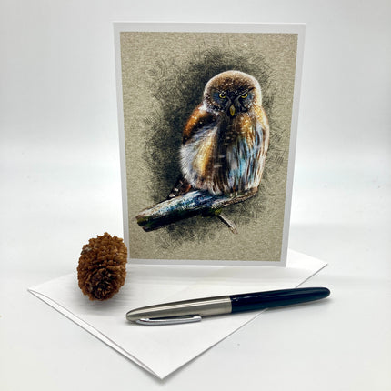 Northern Pygmy Owl Single Greeting Card
