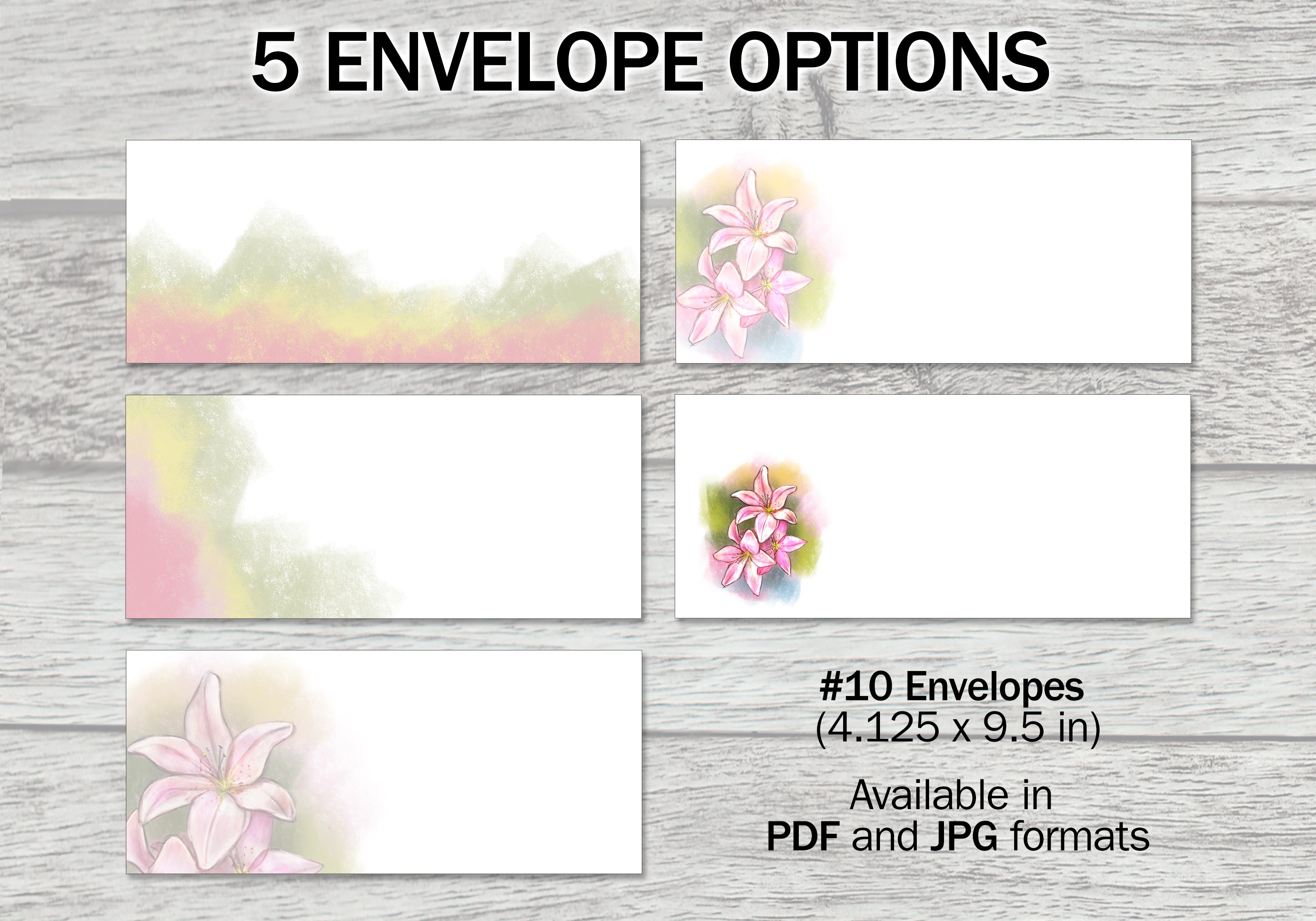 Pink Lily Printable Stationery Mega-Pack