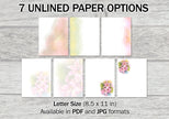 Pink Lily Printable Stationery Mega-Pack