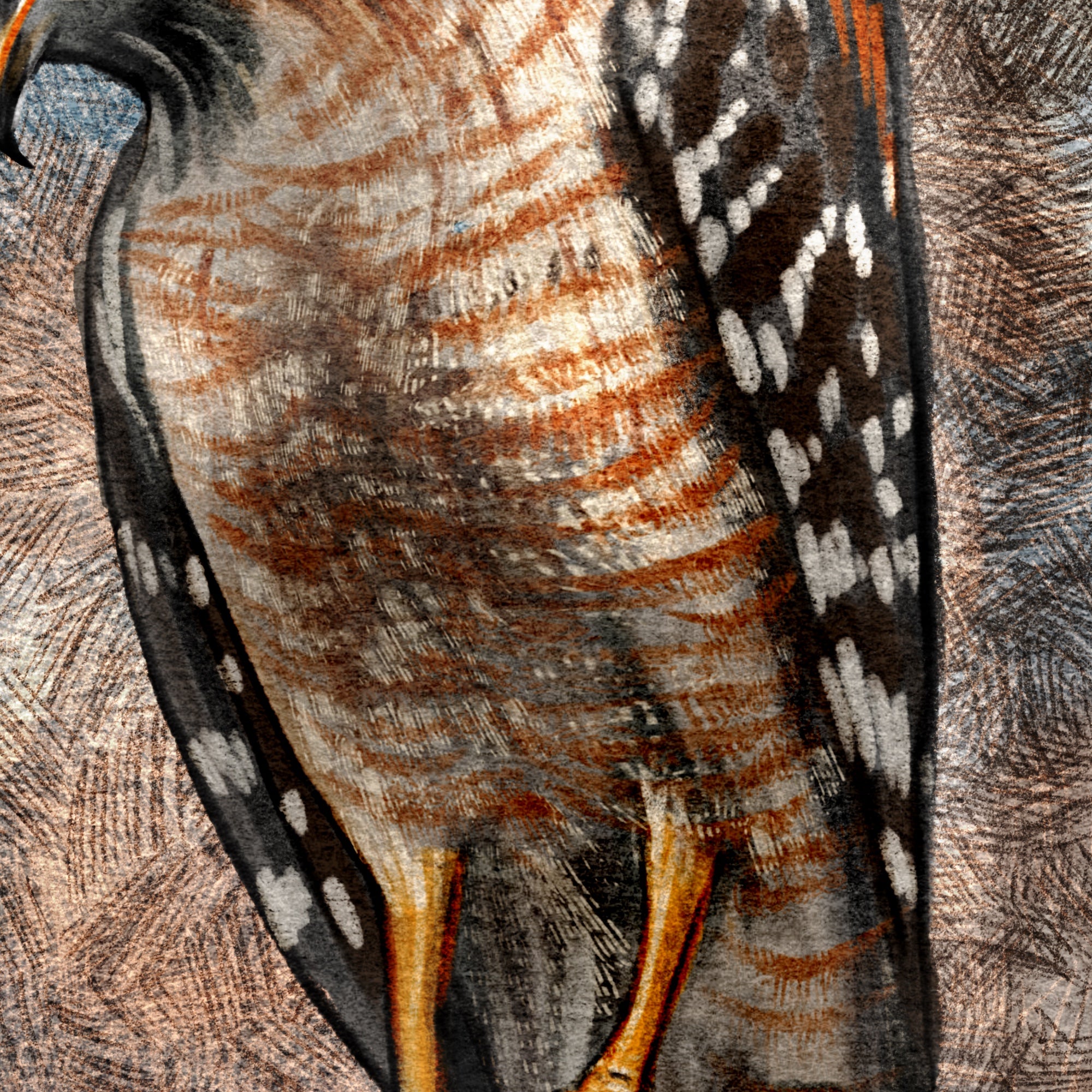 Red-Shouldered Hawk 11x17