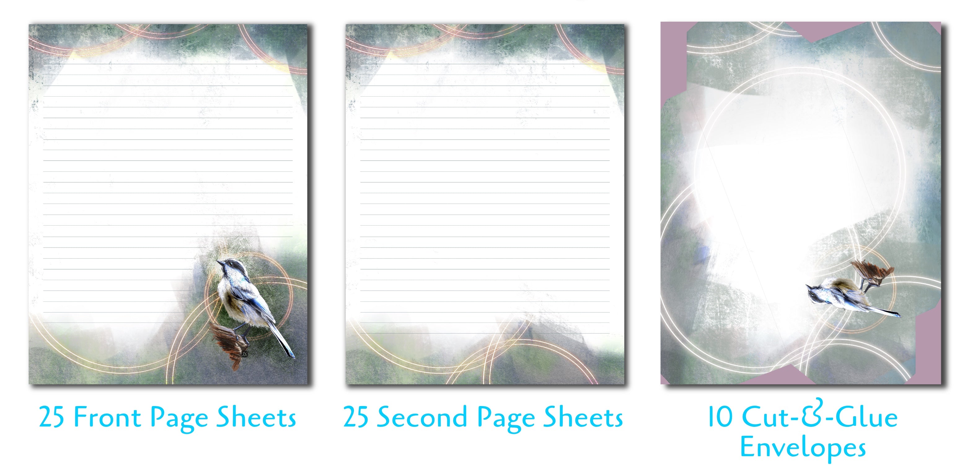 Black-Capped Chickadee Stationery Paper Pack