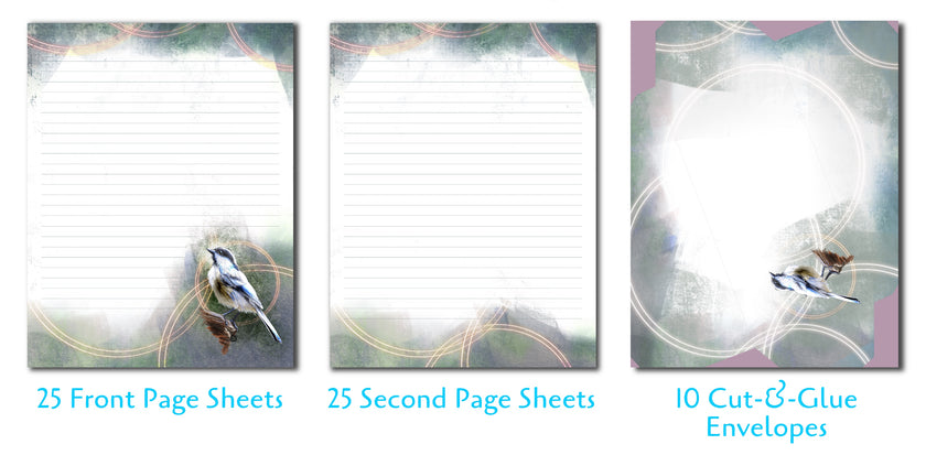 Black-Capped Chickadee Stationery Paper Pack