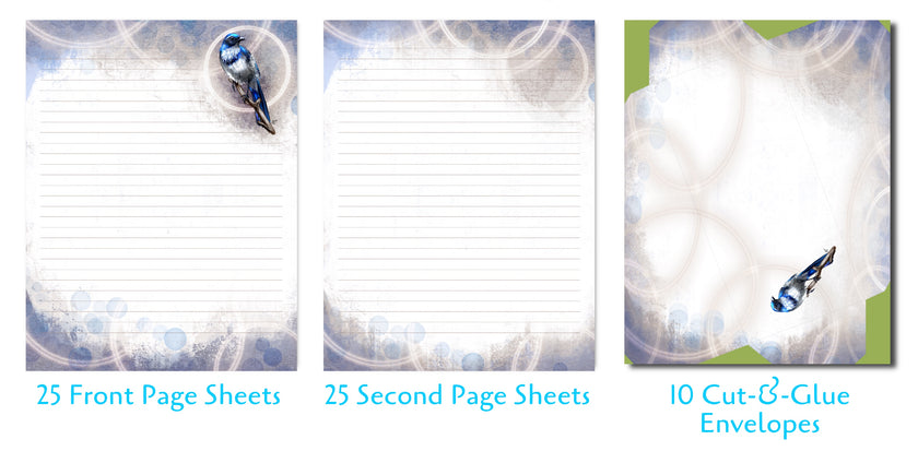 California Scrub Jay Stationery Paper Pack