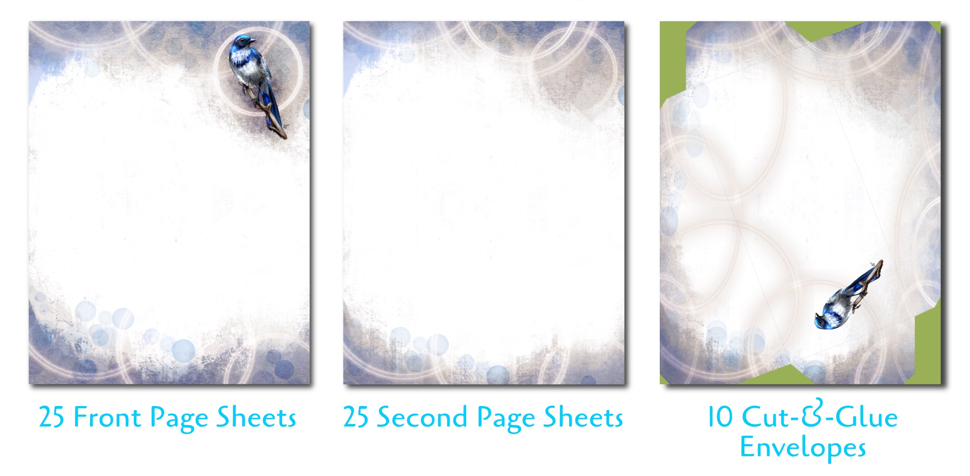 California Scrub Jay Stationery Paper Pack