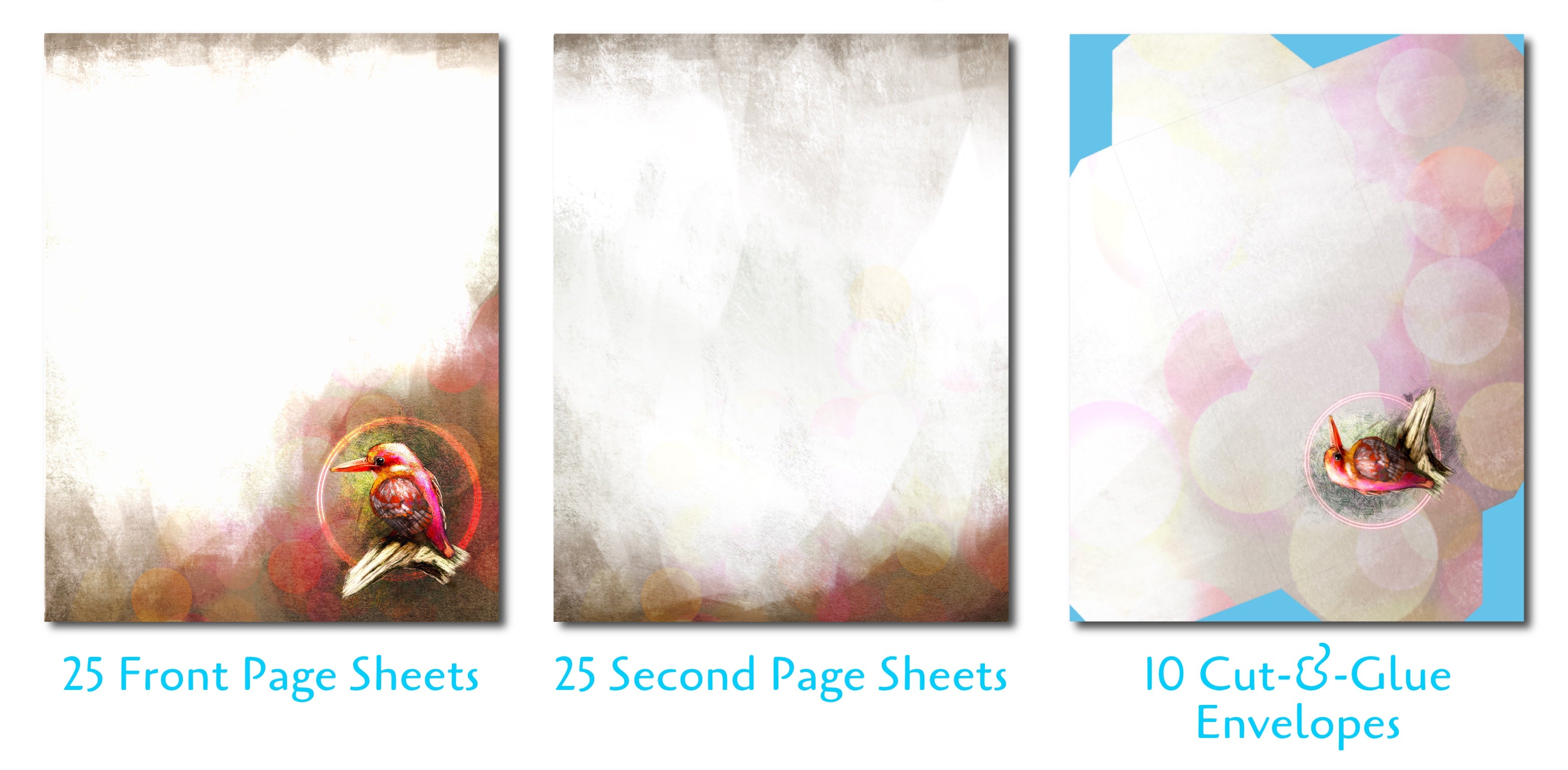 Rufous-Backed Kingfisher Stationery Paper Pack